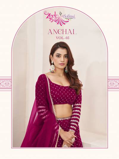 ZEEL ANCHAL VOL 3 5067 & 5074 COLOUR'S DESIGNER GEORGETTE LEHENGA CHOLI WHOLESALER IN INDIA